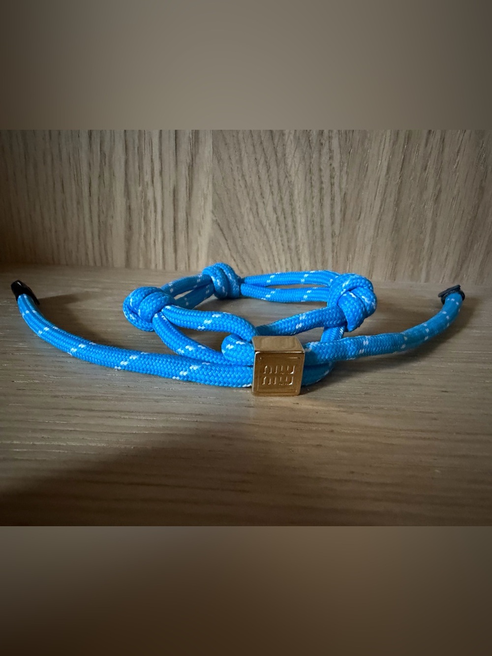 Miu Miu Blue Cord Bracelet - BNIB - Picture 2 of 7